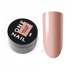 ONE NAIL   База камуфлирующая эластичная  (легкие в снятии)  Base   CARAMEL  (шайба)   30мл