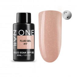ONE NAIL   Гель для укрепления с шиммером   Fluid gel   #17   30г   (бутылка)