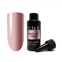 ONE NAIL   База камуфлирующая эластичная  (легкие в снятии)  Base   DREAM  (бутылка)   50мл