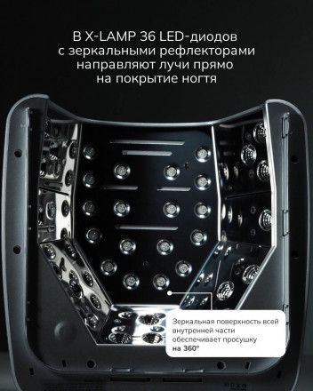 NAIL REPUBLIC   LED лампа для маникюра   72w/5200mAh   X-Lamp