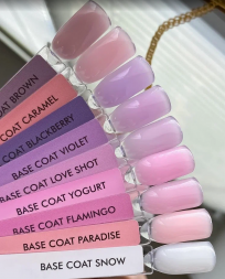 ONE NAIL   База камуфлирующая эластичная  (легкие в снятии)  Base   LOVE SHOT  (бутылка)   50мл