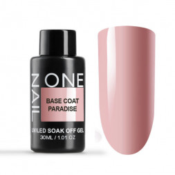 ONE NAIL   База камуфлирующая эластичная  (легкие в снятии)  Base   PARADISE  (бутылка)   30мл