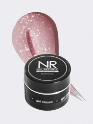 NAIL REPUBLIC   Гель  для моделирования самовыравнивающийся светоотражающий   Gel   NUDE FLASH   #252   15г