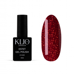 KLIO  Гель-лак  ESTET COLLECTION  10мл  №306  Красные с шиммером